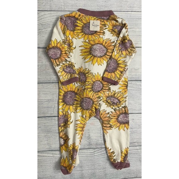Burt’s Bees Baby Sunflower Footed Sleeper Pajamas (PJs), Size 0-3 months - Picture 6 of 7